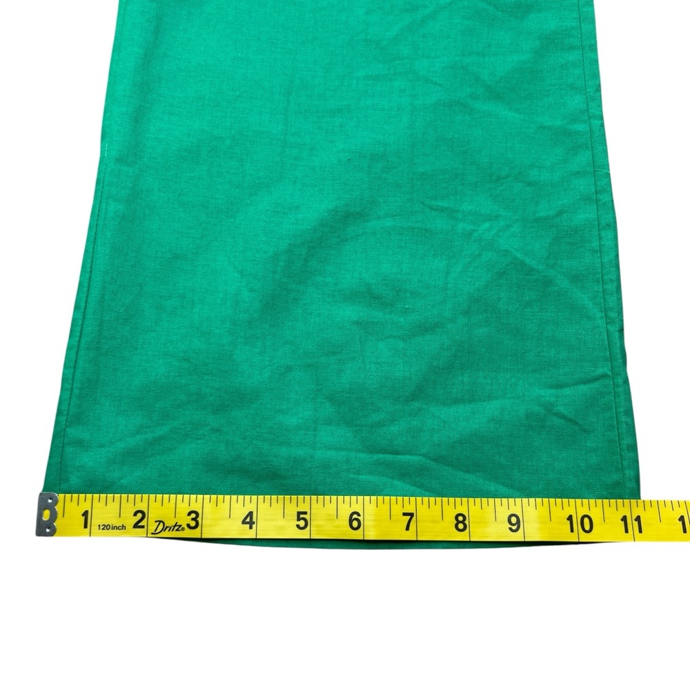 Commense Green Wide Leg Pants with Tie Waist - Picture 14 of 16